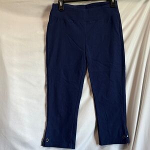 Navy Blue Women's Capris